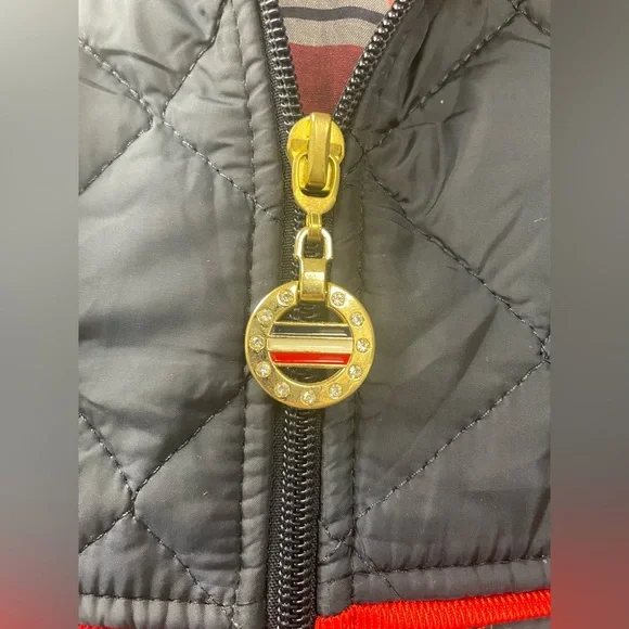 WND-SPORT navy blue diamond quilted hooded puffer vest women’s 3X - Picture 3 of 9